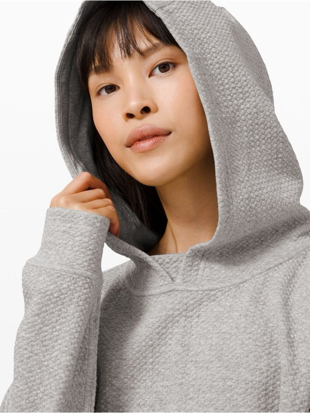 Lululemon All yours hoodie bubble dot grey activewear loungewear training gym 8
